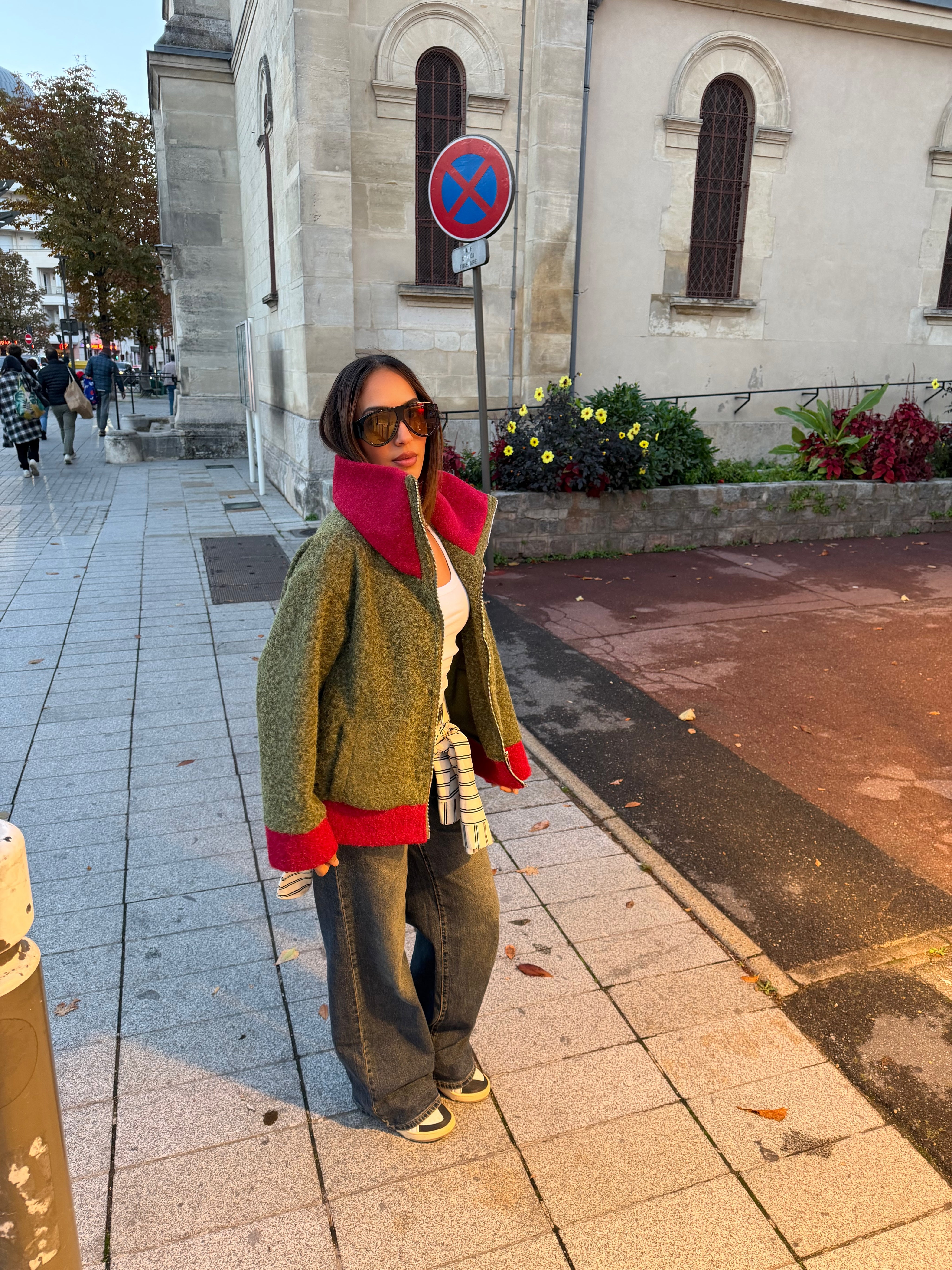 Veste en laine bouclé ASTOU