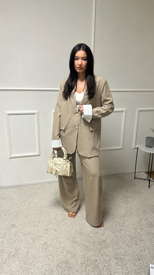 Ensemble blazer pantalon à rayure Chloé