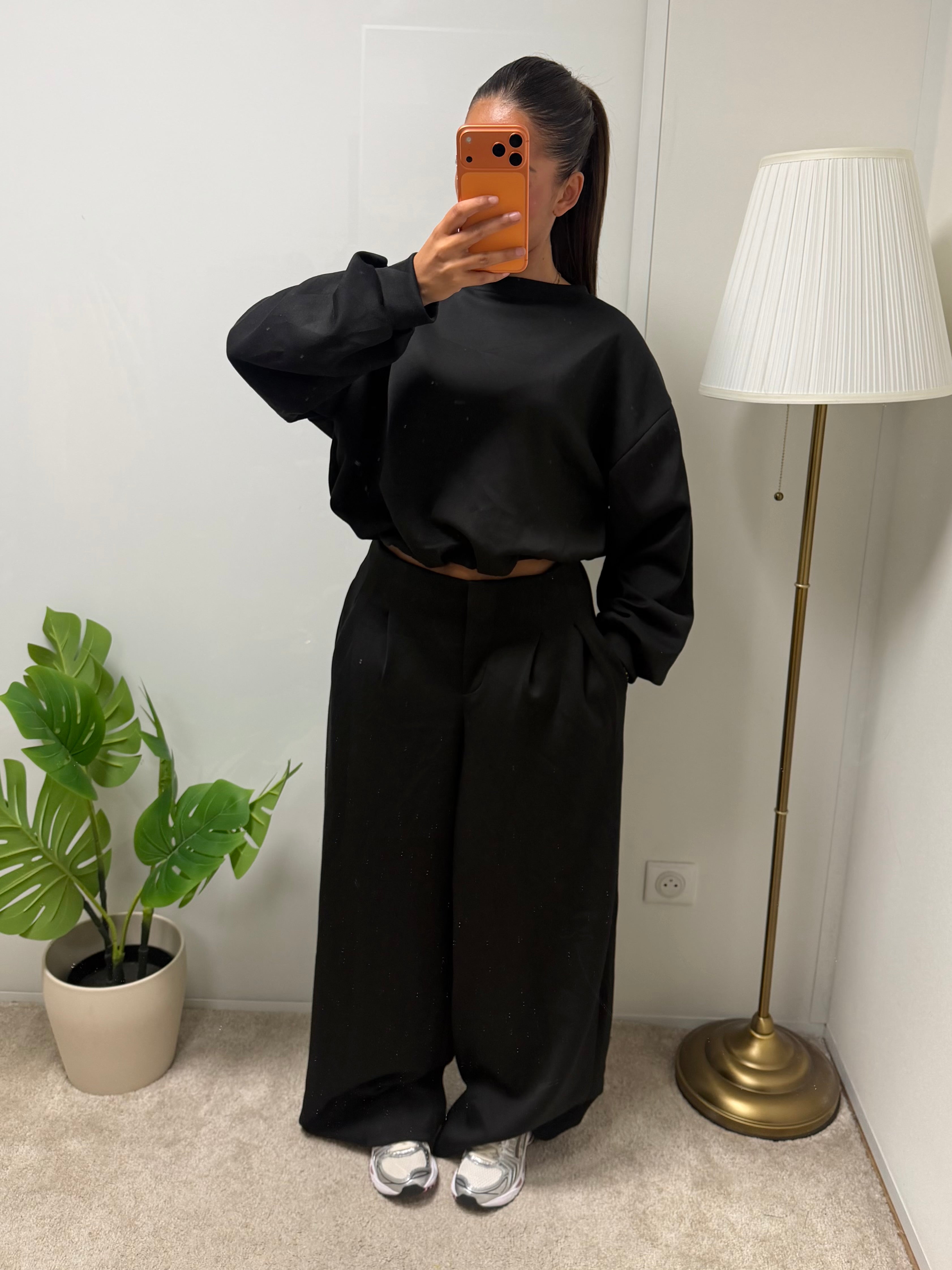 Ensemble Leïla pantalon coupe droite