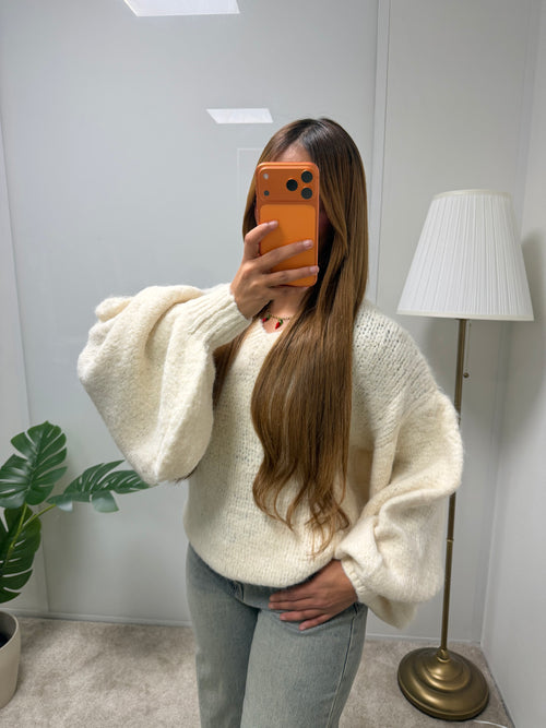 Pull en laine Nessayem (beige)