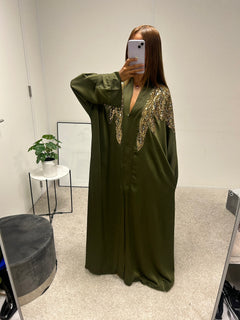 Abaya Teysa [Kaki] H-5