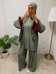 Burkini Khushi manche Bordeau