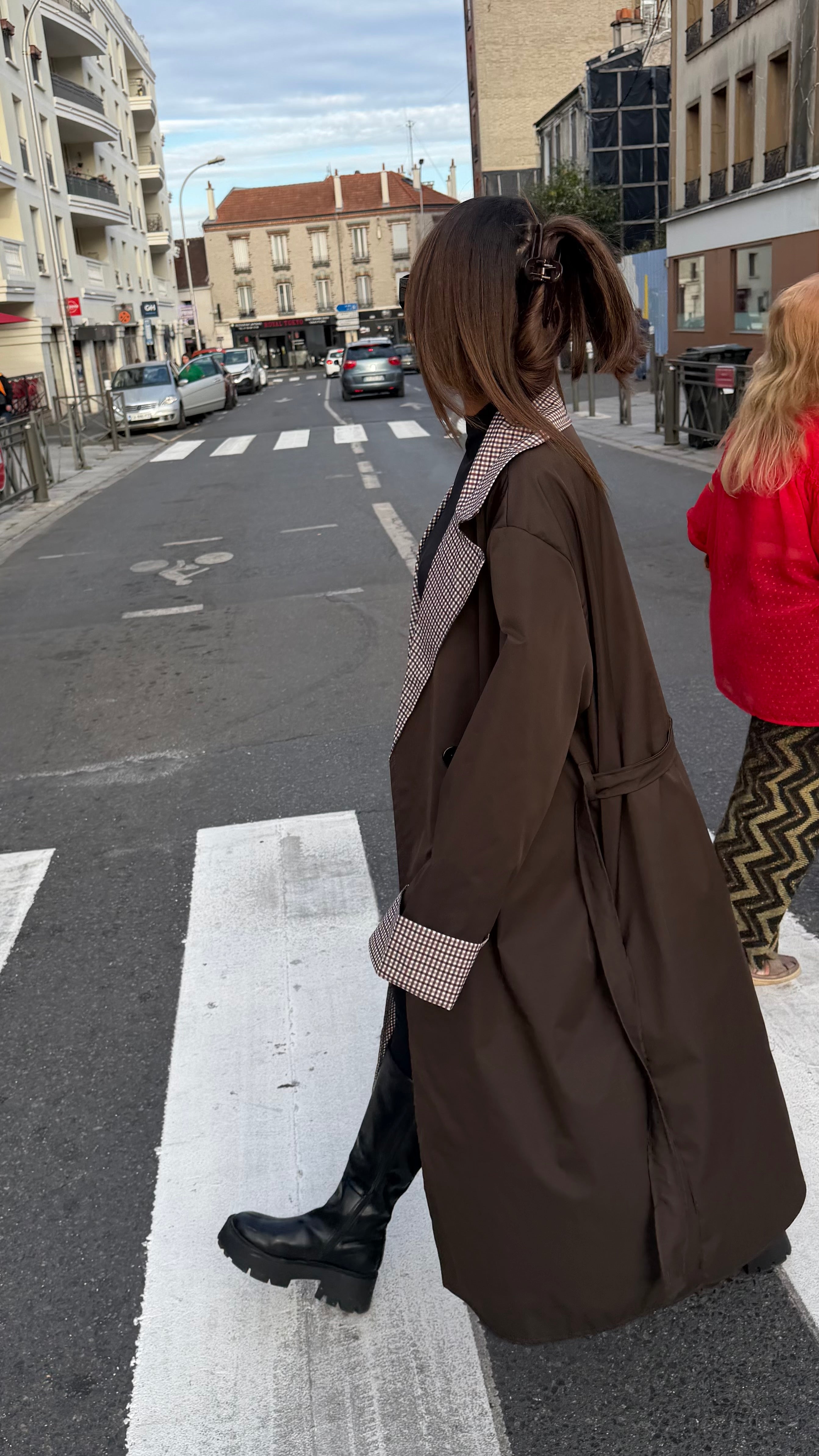 Trench ELAYNA double imprimé