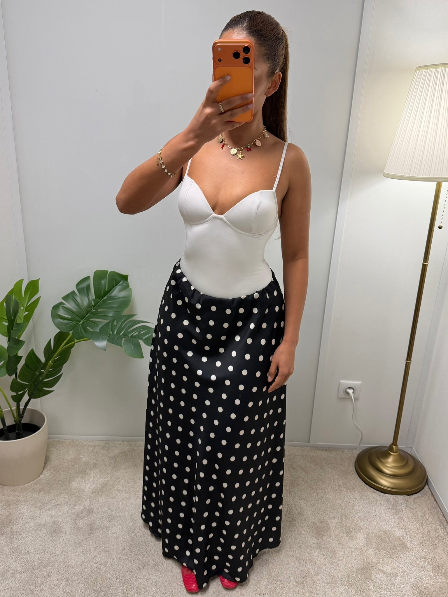 Jupe à pois Issra