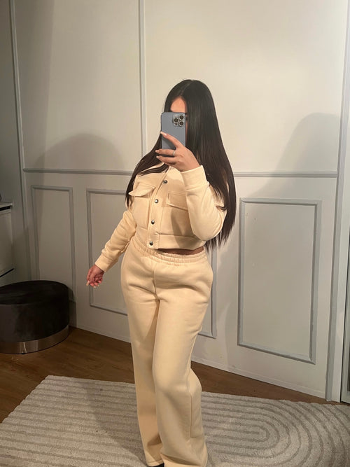 Ensemble Billie boutons  [ Beige ]