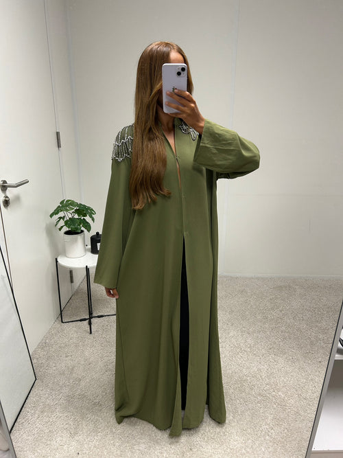 Abaya Kimono Daouia H-113 [kaki]