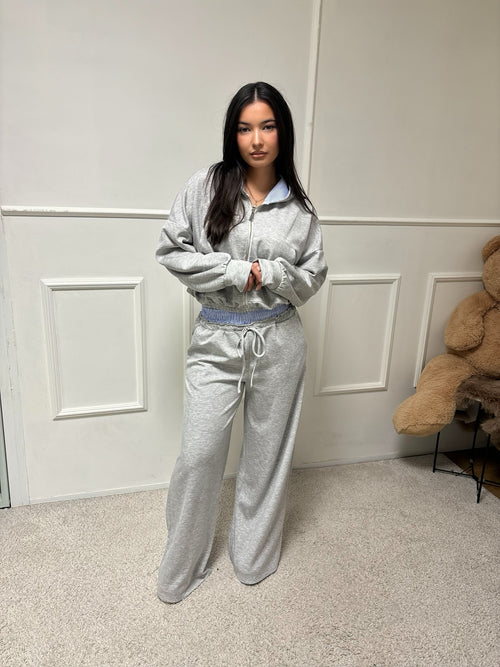 Ensemble jogging à capuche Malya [gris]
