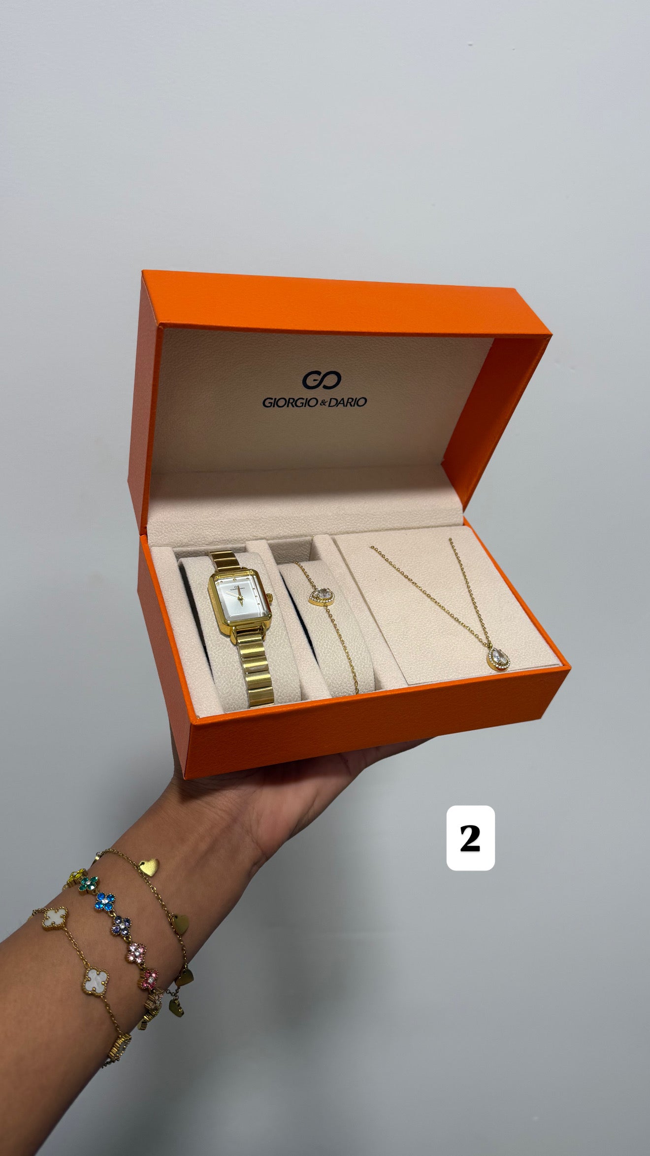 Coffret Bijoux Montre + Collier + Bracelet