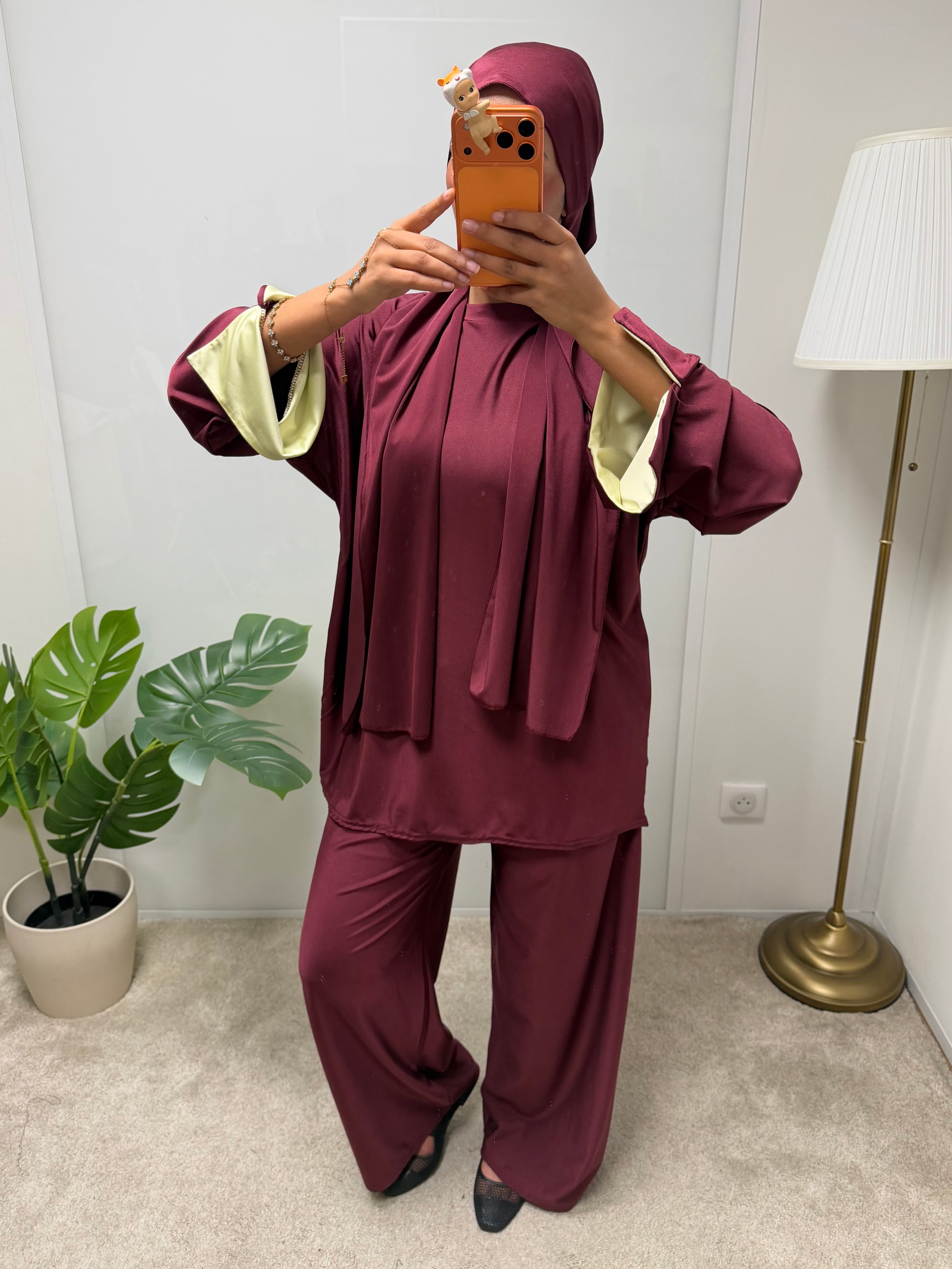 Burkini Khushi manche jaune