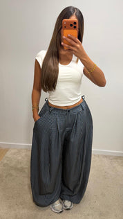 Pantalon baggy à jambes très larges JENNA