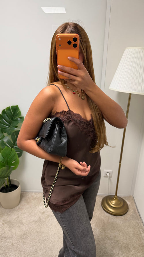 Top a dentelle  Rita (modèle court)