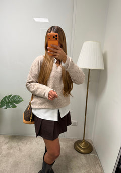 Pull col V en laine Alice