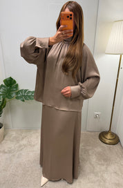 Ensemble LOUNA jupe longue + blouse fluide