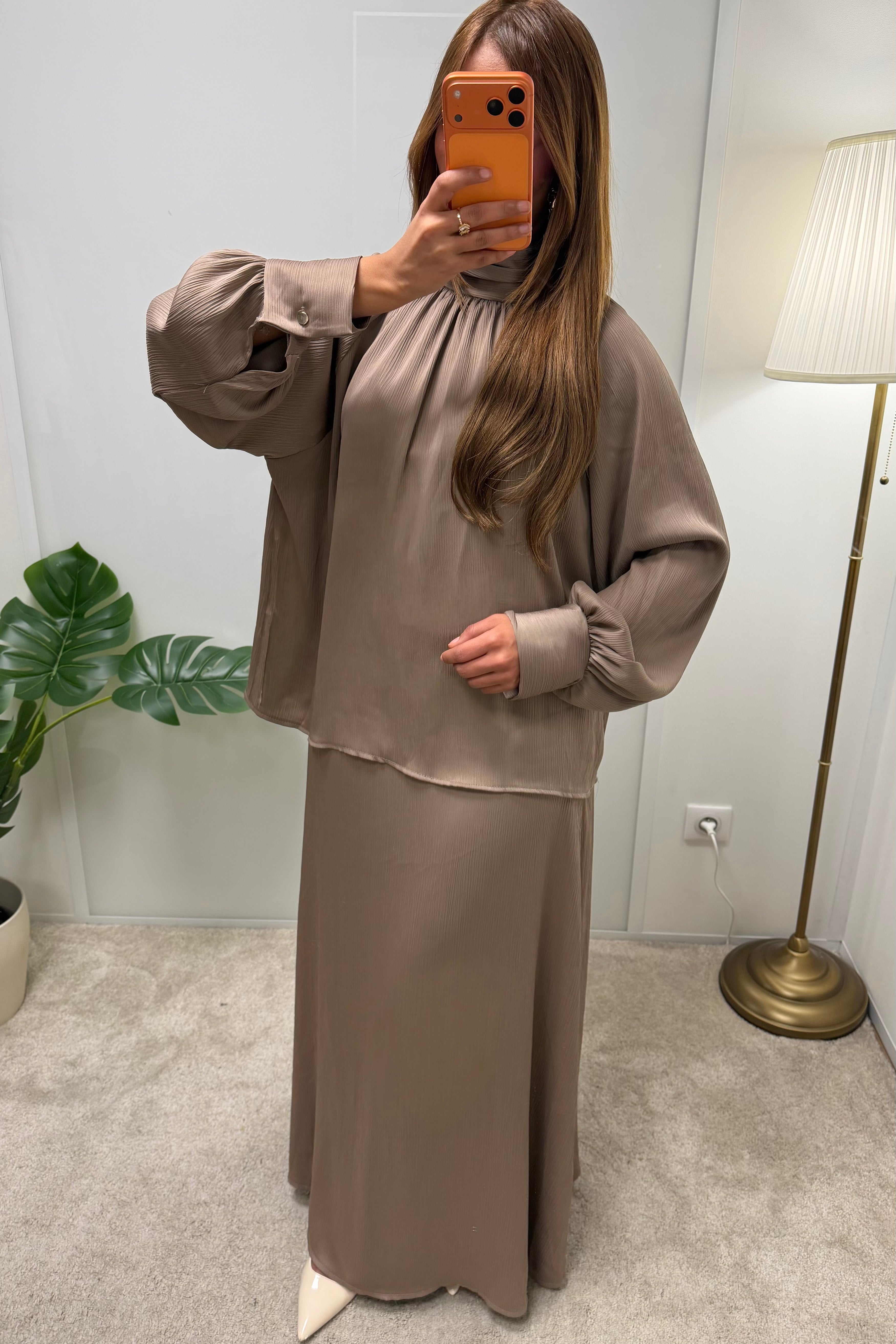 Ensemble LOUNA jupe longue + blouse fluide