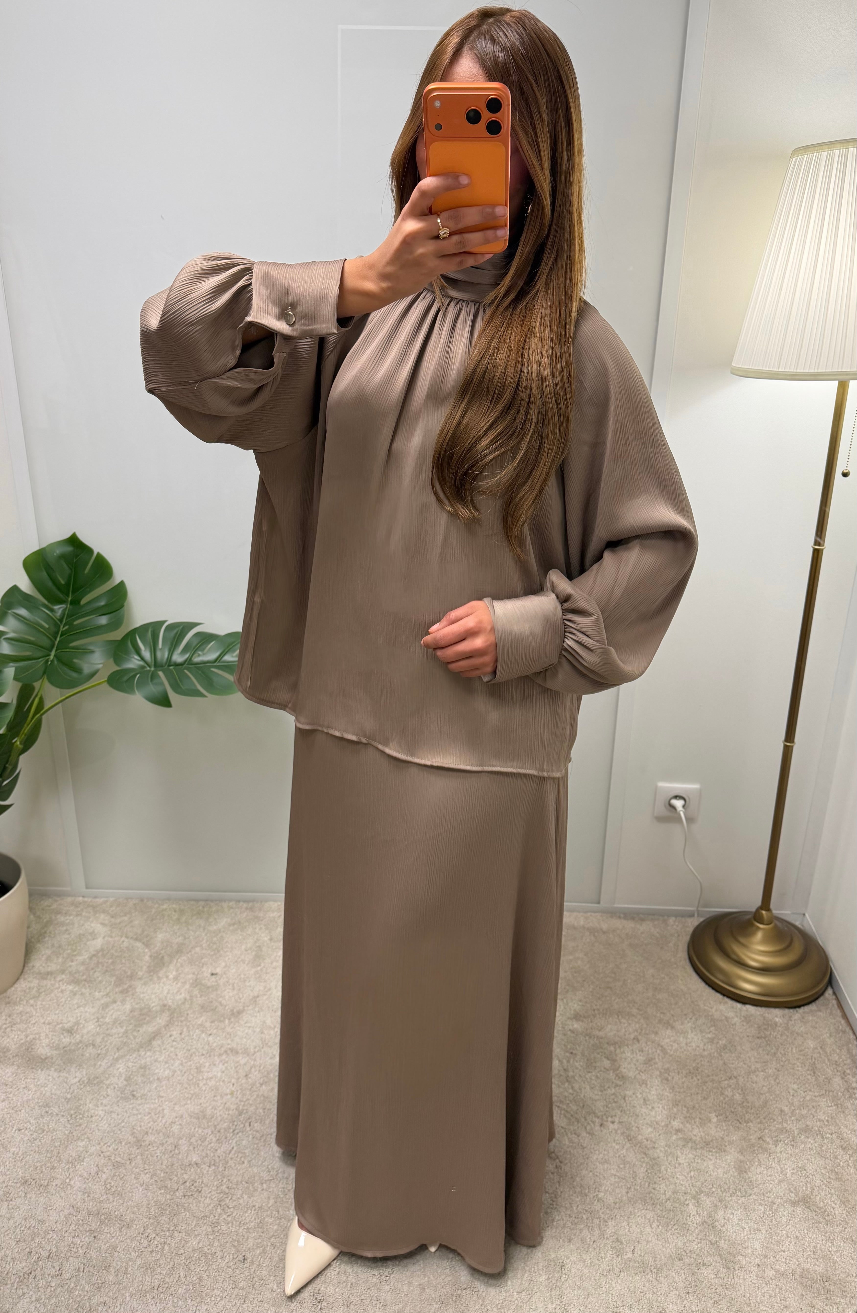 Ensemble LOUNA jupe longue + blouse fluide