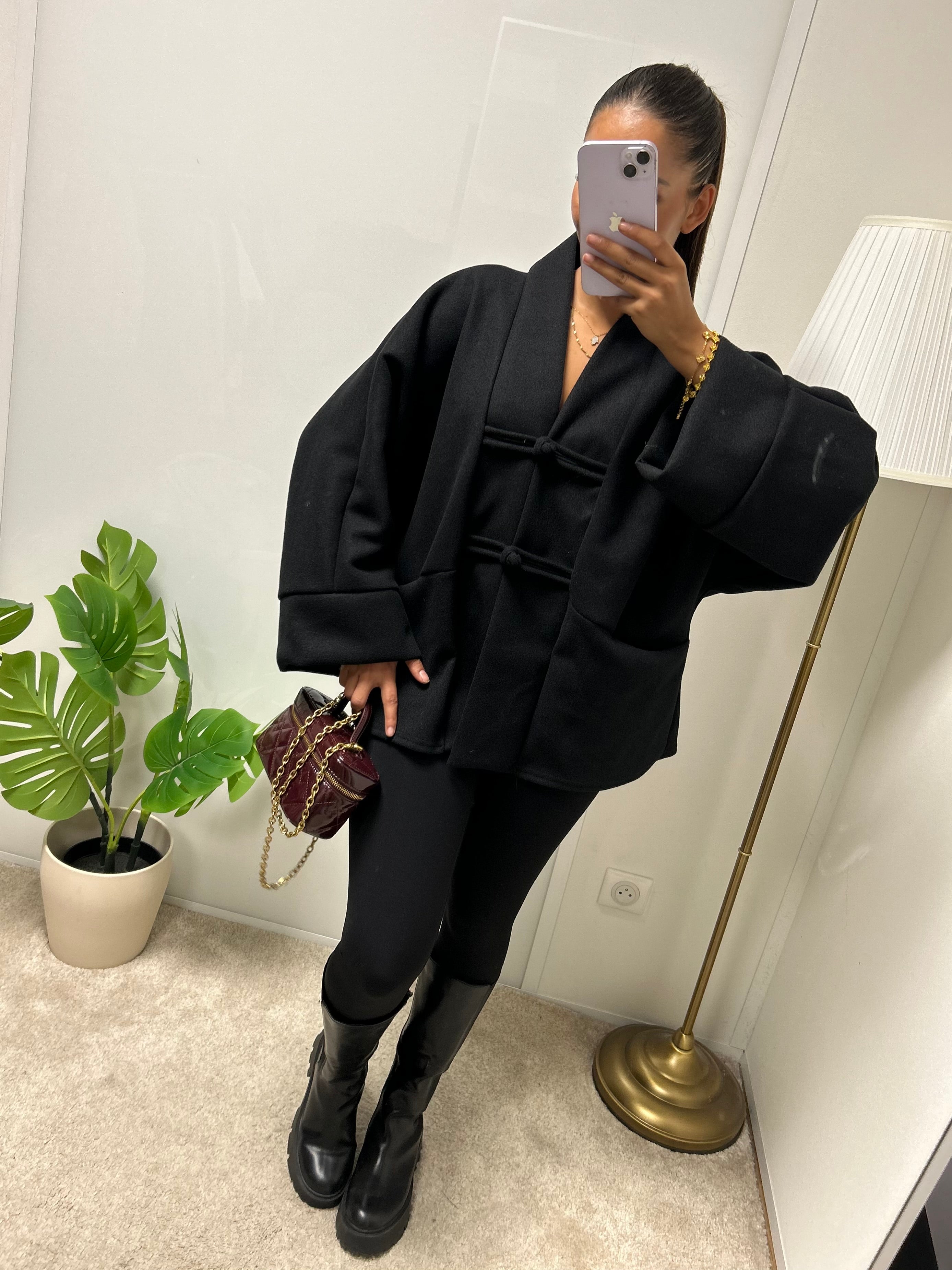 Veste kimono epais Awa