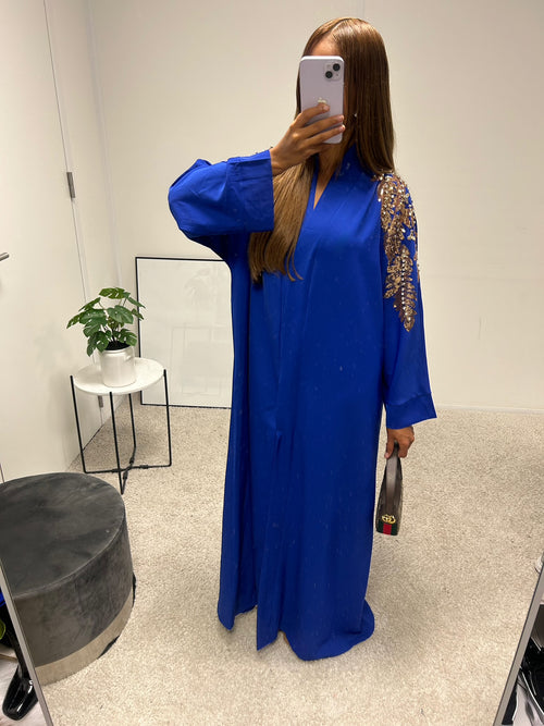 Abaya kimono Samantha [bleu roi] H-13