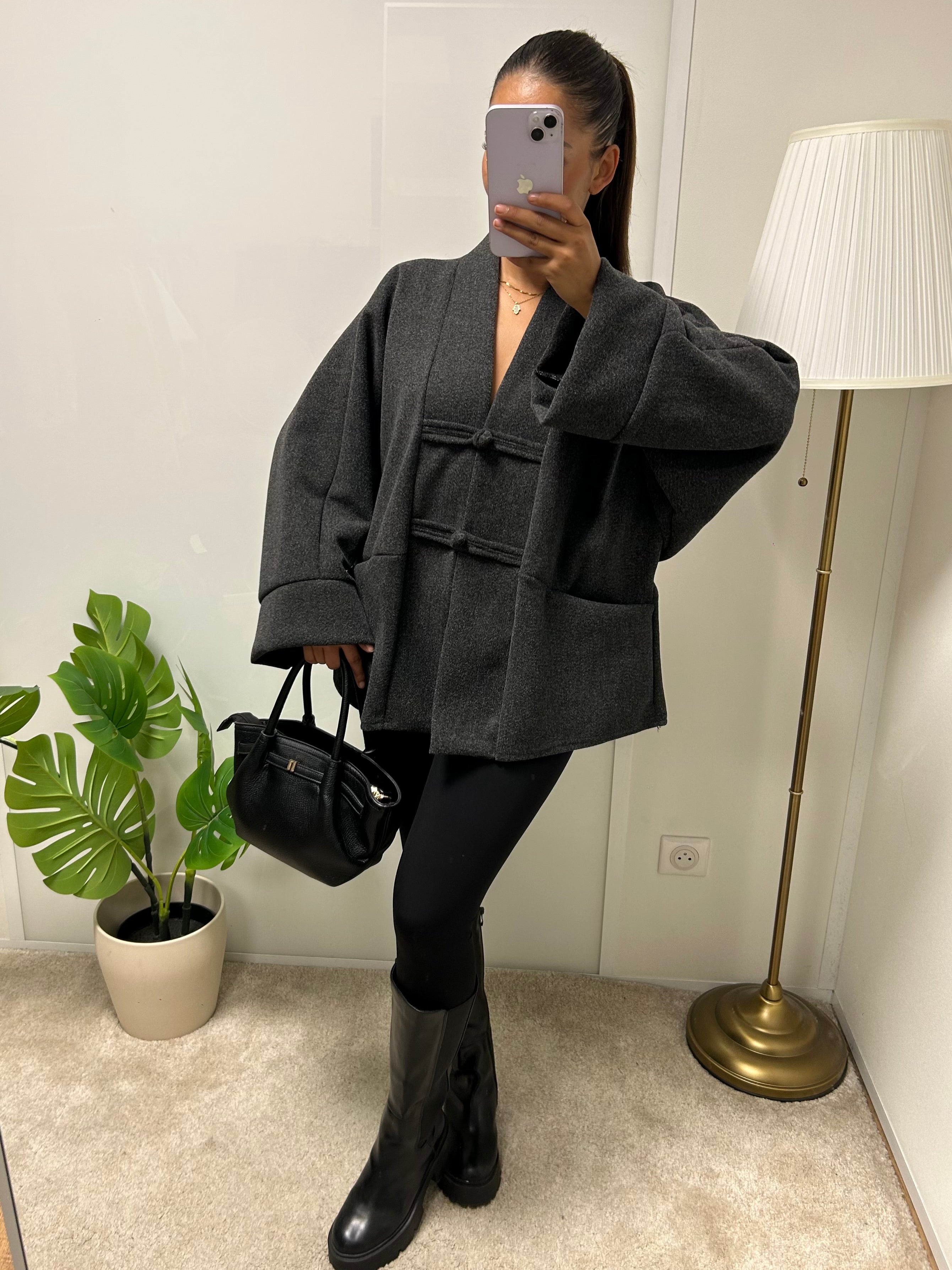 Veste kimono epais Awa