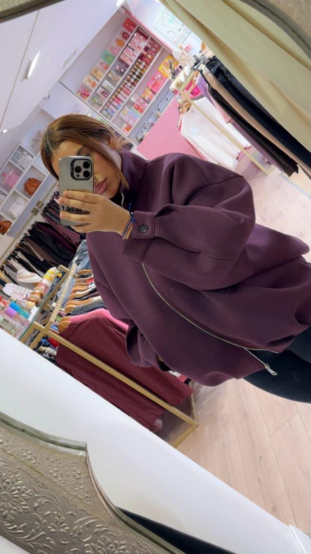 Veste BOMBERS Oversize à manche ballon HABIBA
