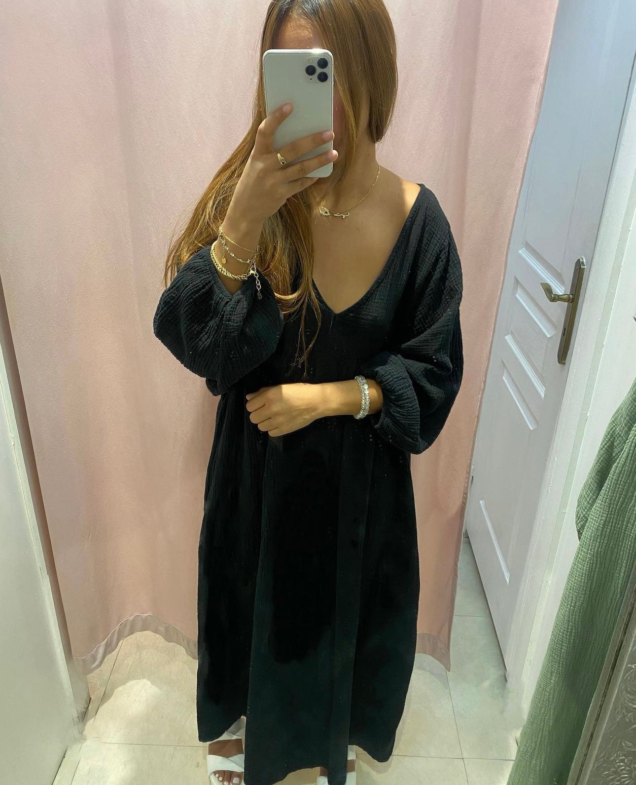 Robe Melanie gaz de coton