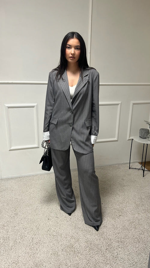 Ensemble blazer pantalon à rayure Chloé