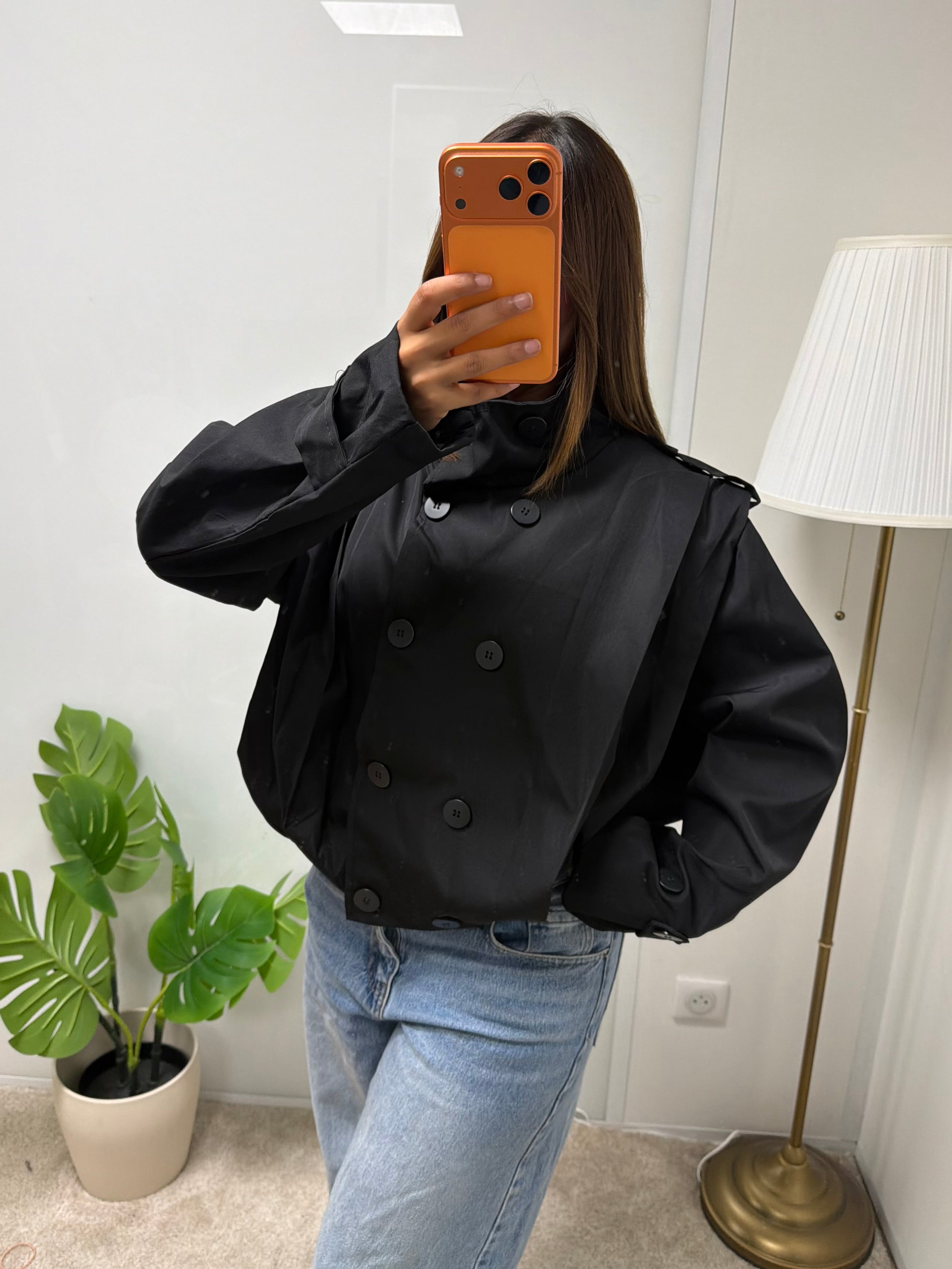 Veste courte a col montant Sherine