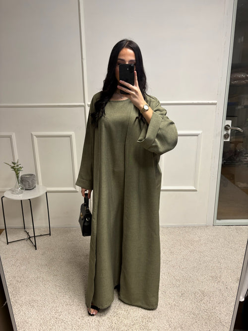 Abaya + Kimono en lin Sherine