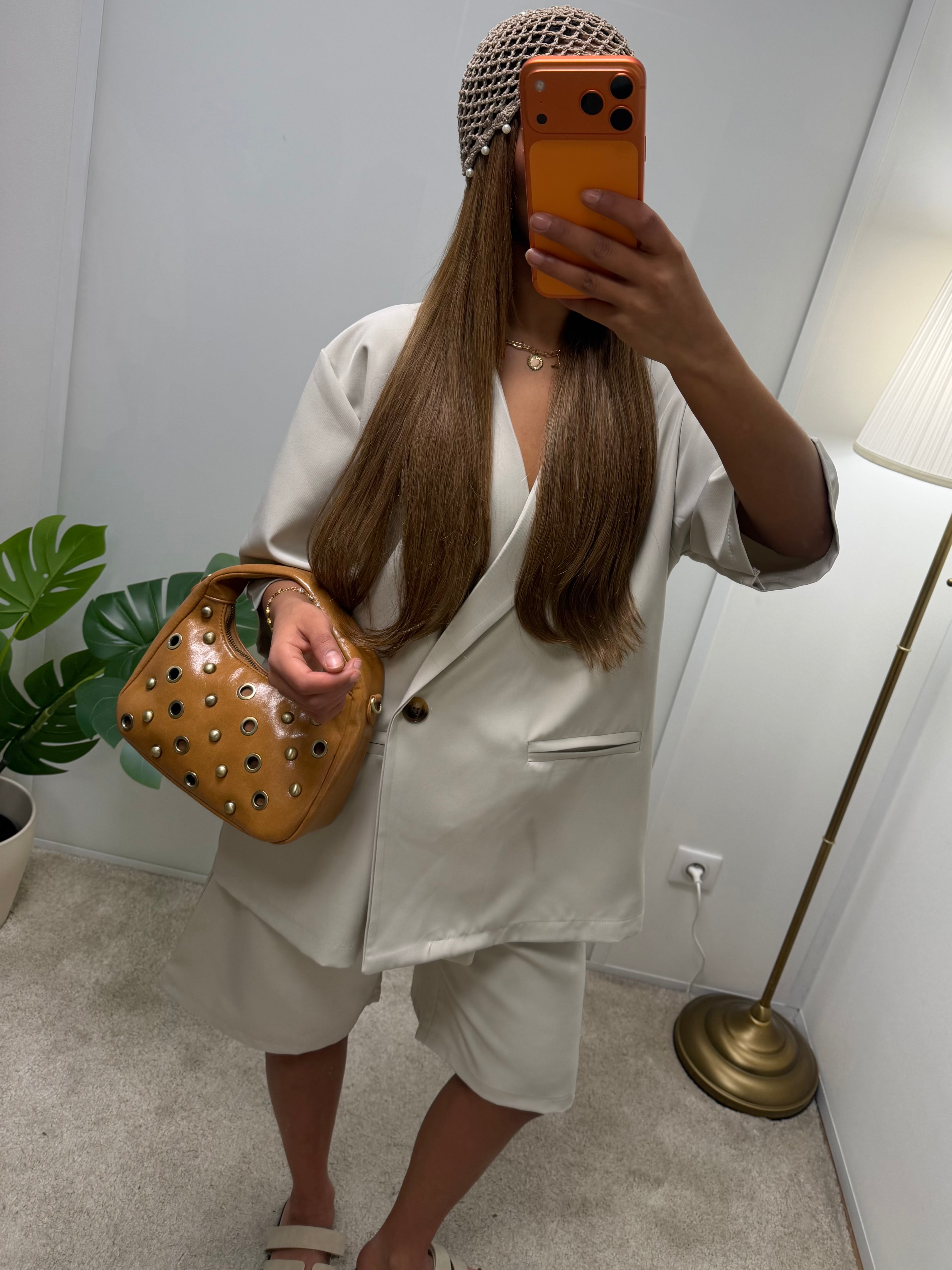Ensemble blazer + bermuda Bianca