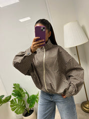Veste imprimé carreaux Ezaïa