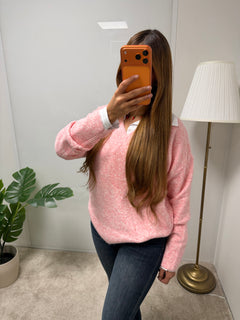 Pull col V en laine Alice