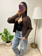 Gilet Emna a zip col haut