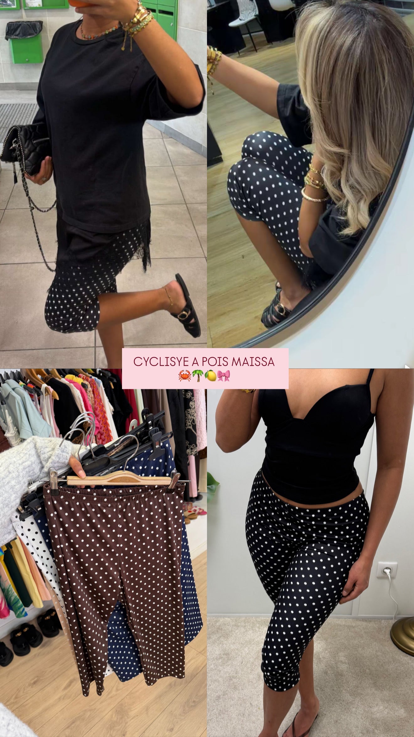 Capri cycliste a pois Maissa