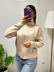 Gilet Emna a zip col haut