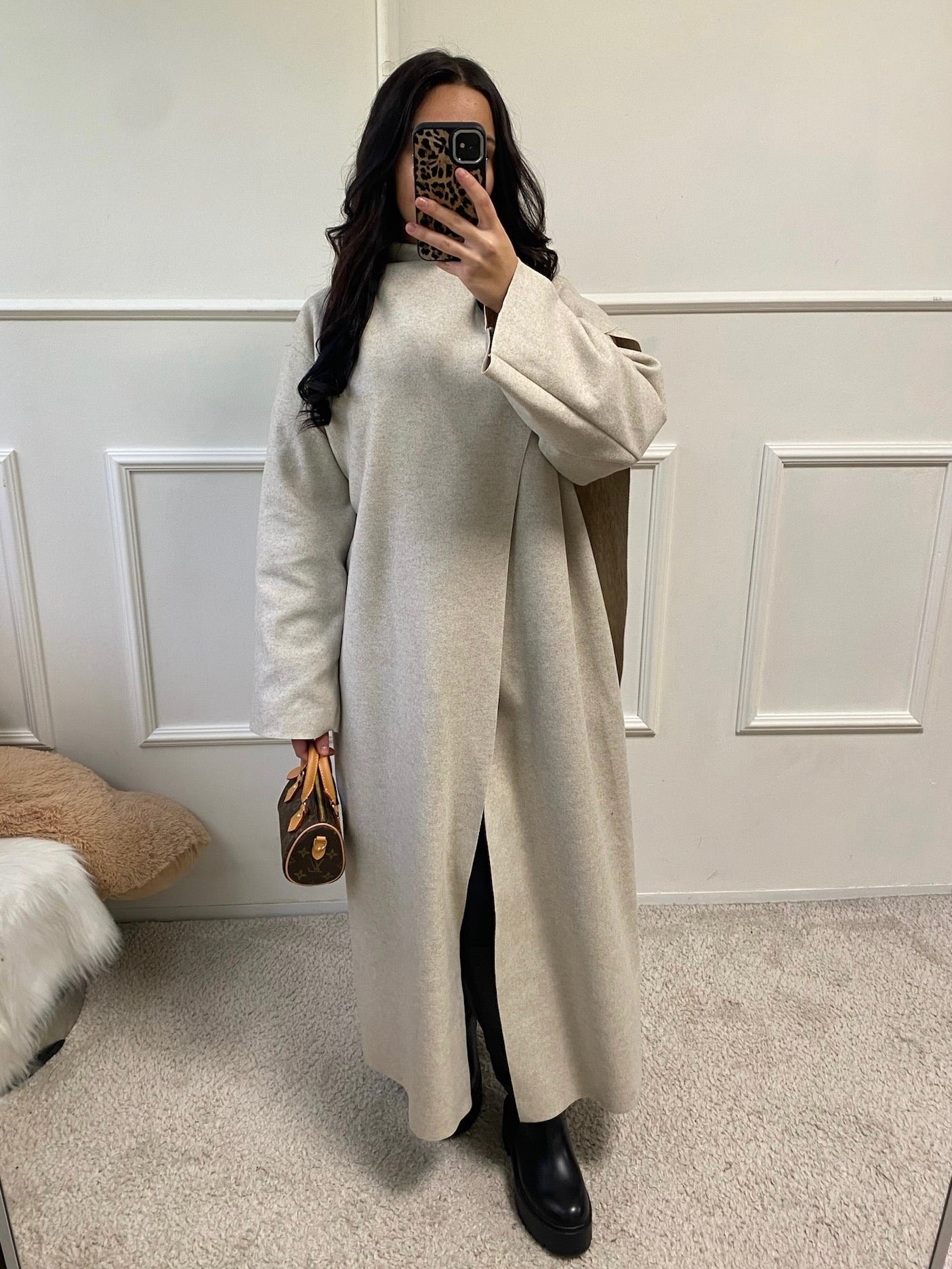 Veste cape longue Thiara