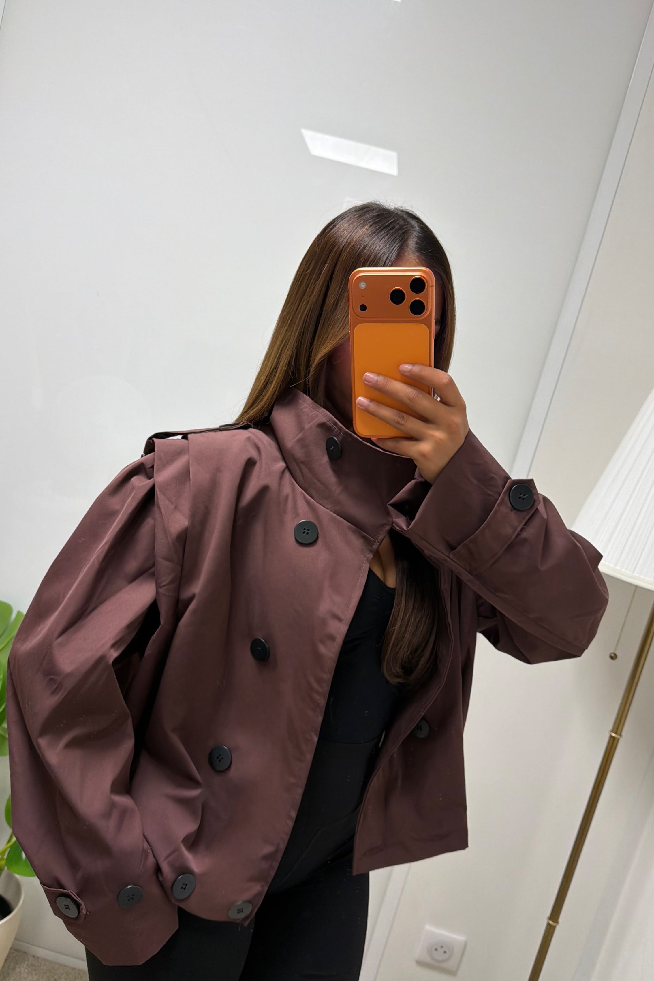 Veste courte a col montant Sherine