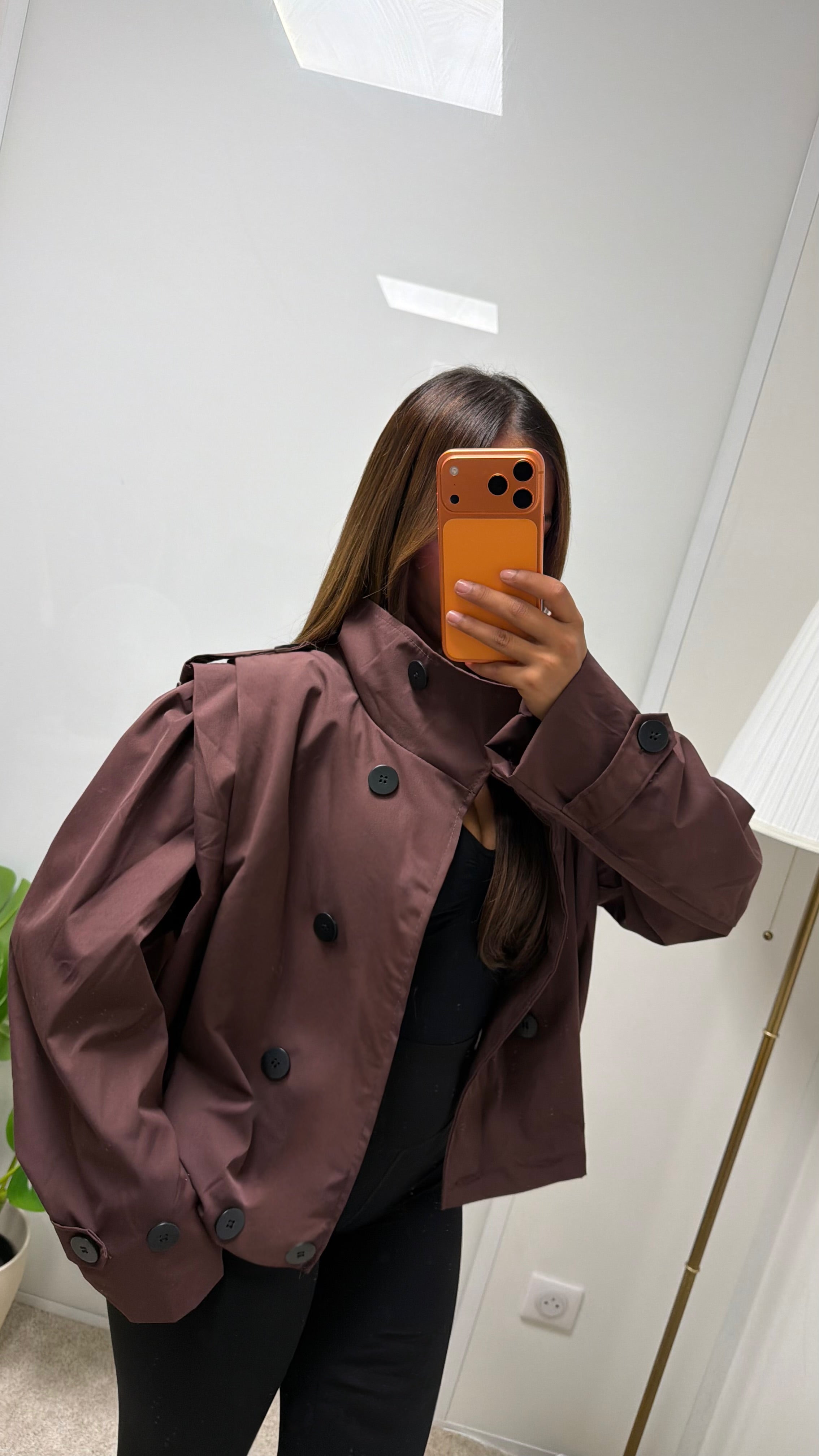 Veste courte a col montant Sherine