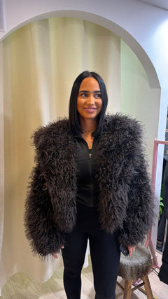 Fourrure a capuche LENA