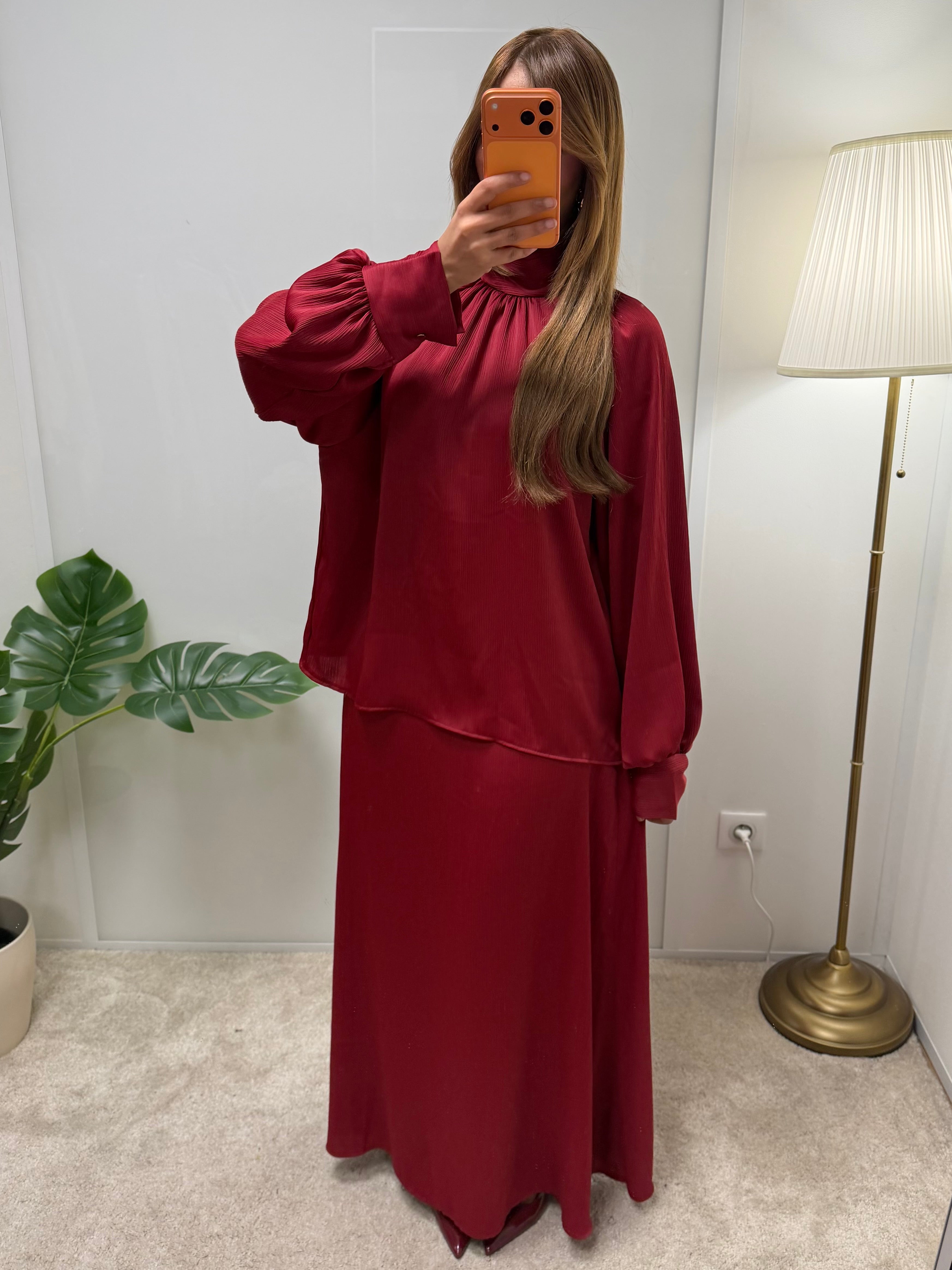 Ensemble LOUNA jupe longue + blouse fluide