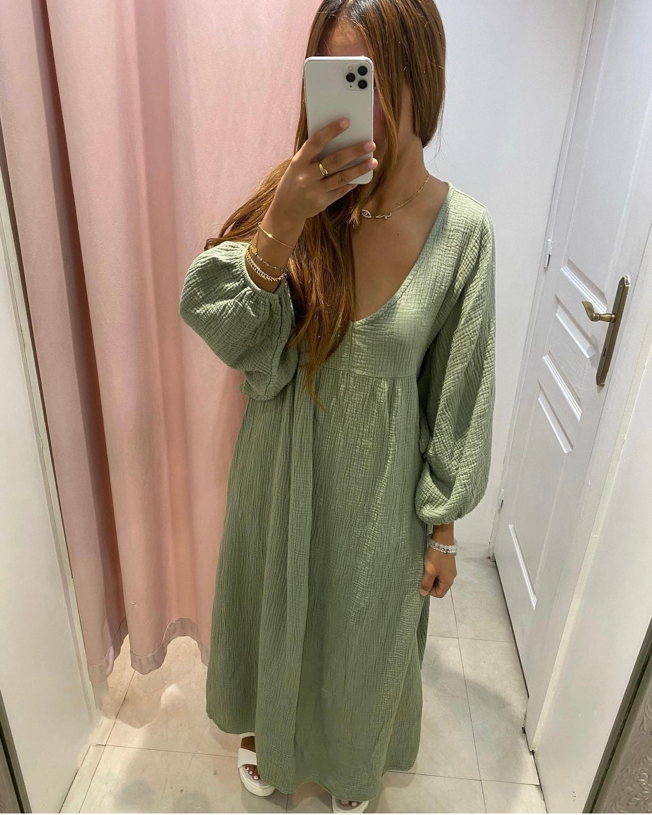 Robe Melanie gaz de coton