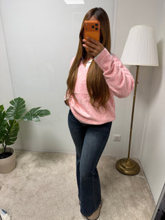 Pull col V en laine Alice