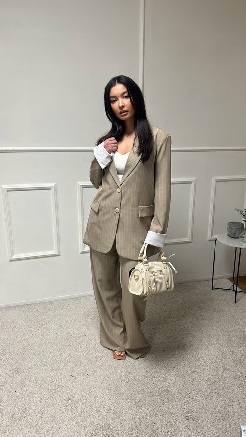 Ensemble blazer pantalon à rayure Chloé