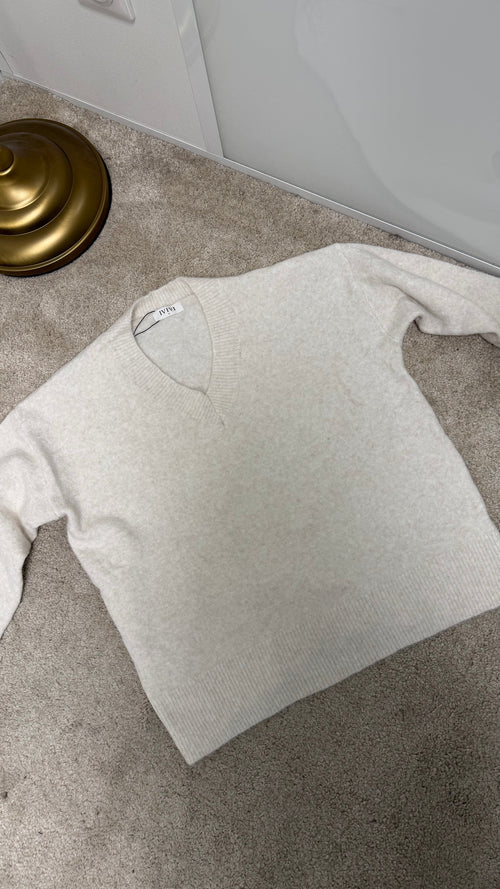 Pull col V en laine Alice