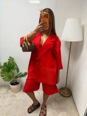 Ensemble blazer + bermuda Bianca