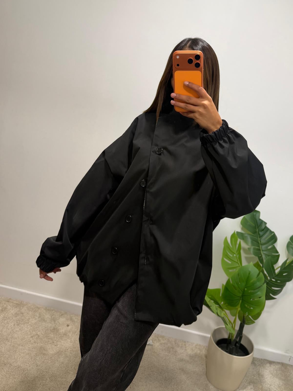 Veste Oversize à Col carreaux MINDY