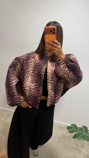 Veste bomber imprimée RÉÉM