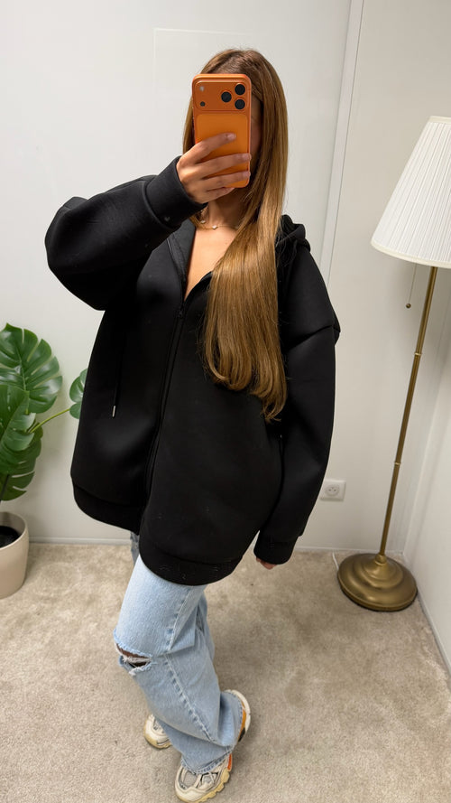 Gilet sweat effet Néoprène LONG KAYALI