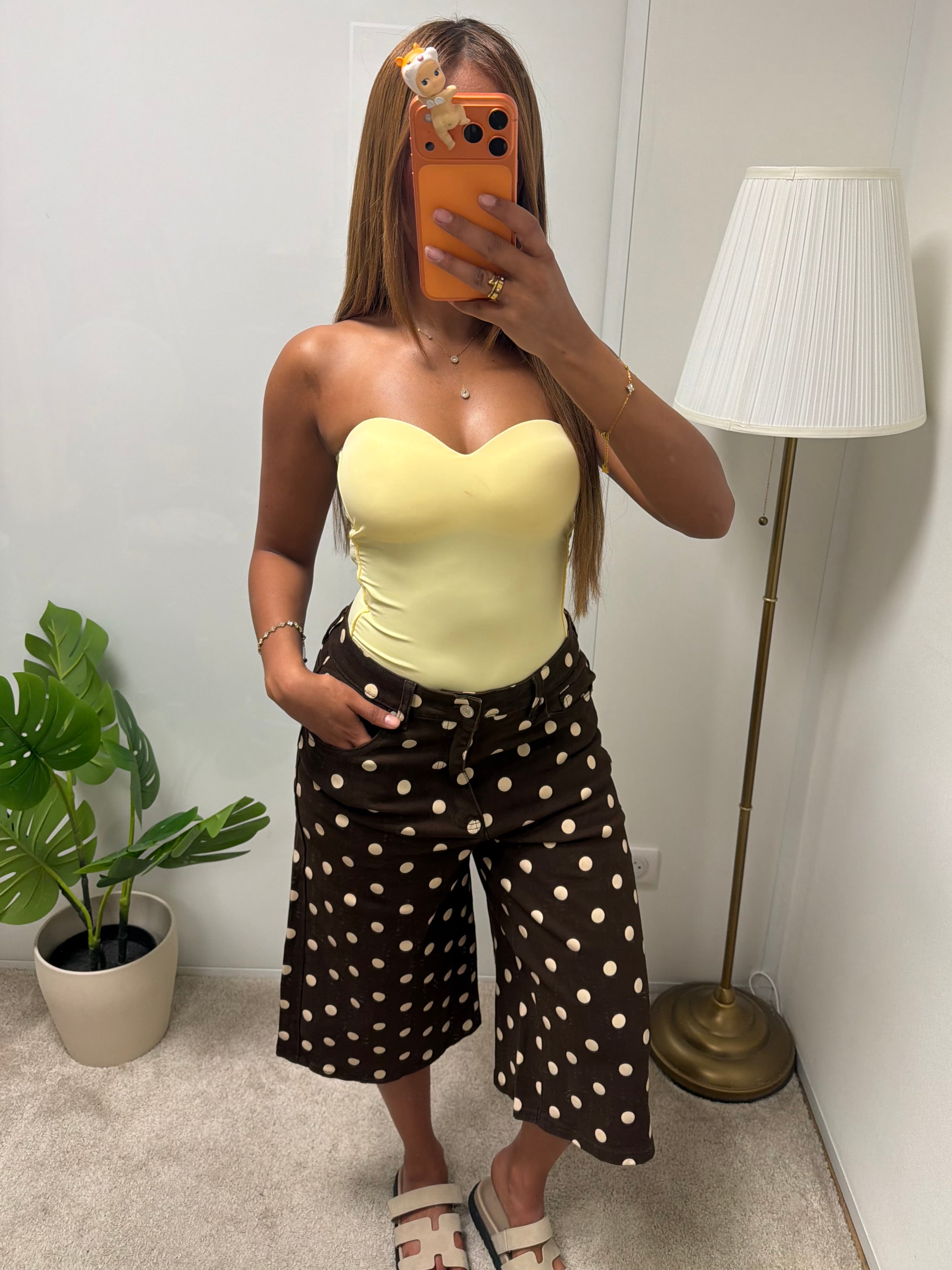 Bermuda jeans a pois SOFIA