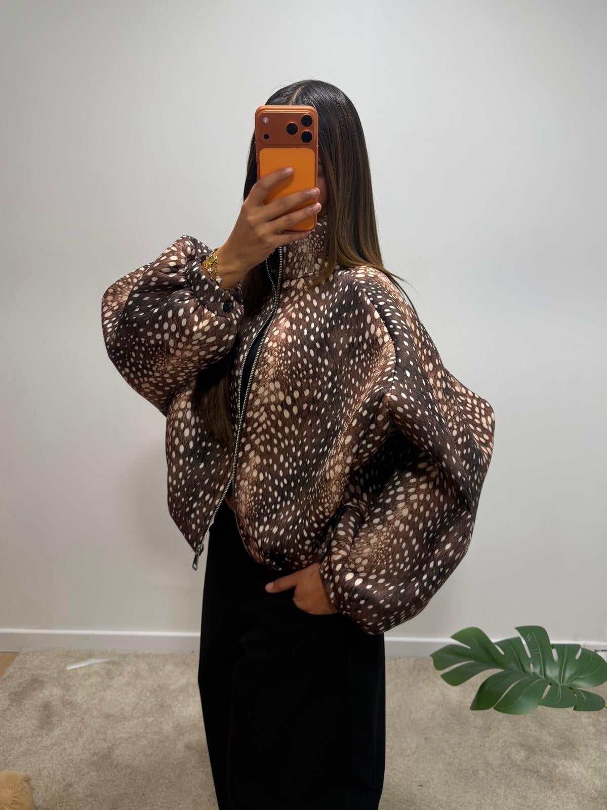 Veste bomber imprimée RÉÉM