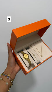 Coffret Bijoux Montre + Collier + Bracelet