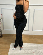 Jeans Strass (noir)